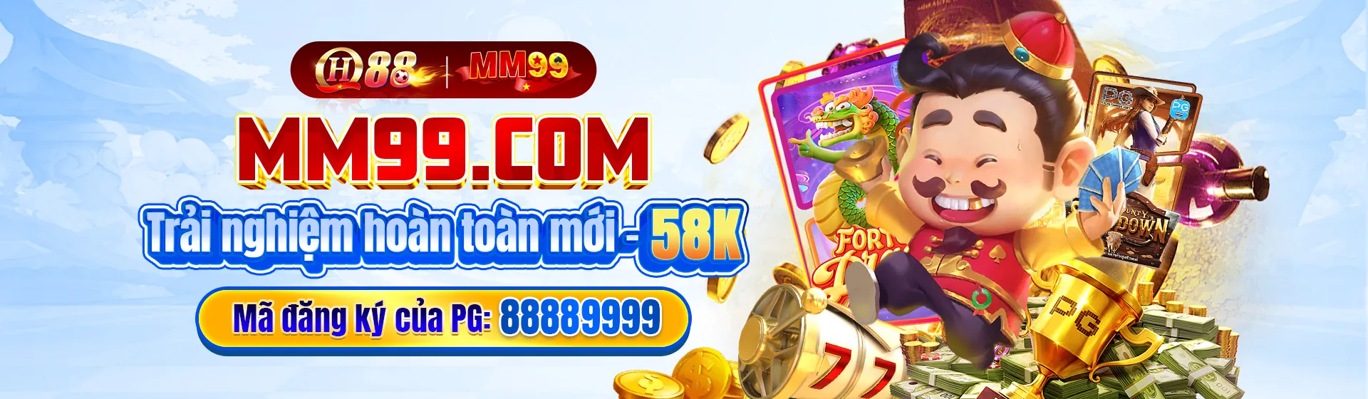 Giao diện đăng ký mm999 casino với tông màu xanh vàng sang trọng